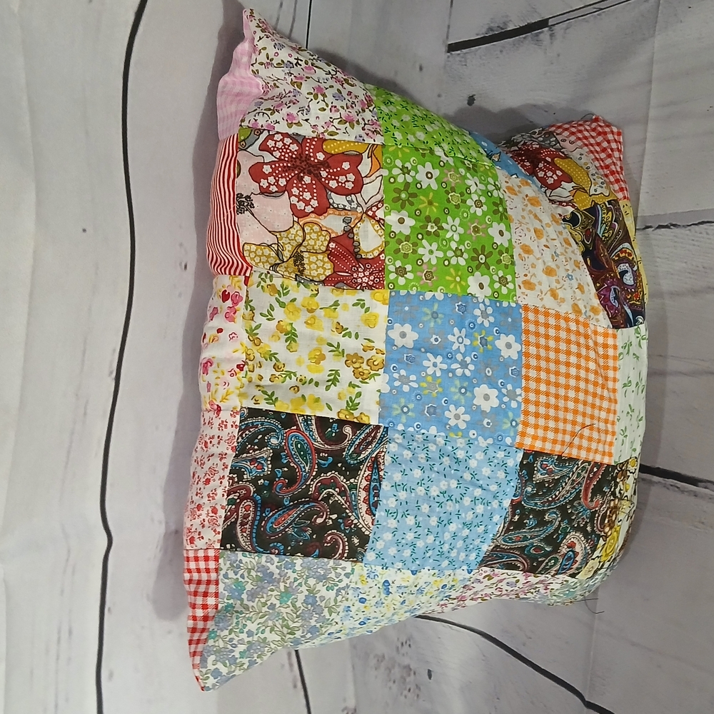 Colorful Patchwork Pillow